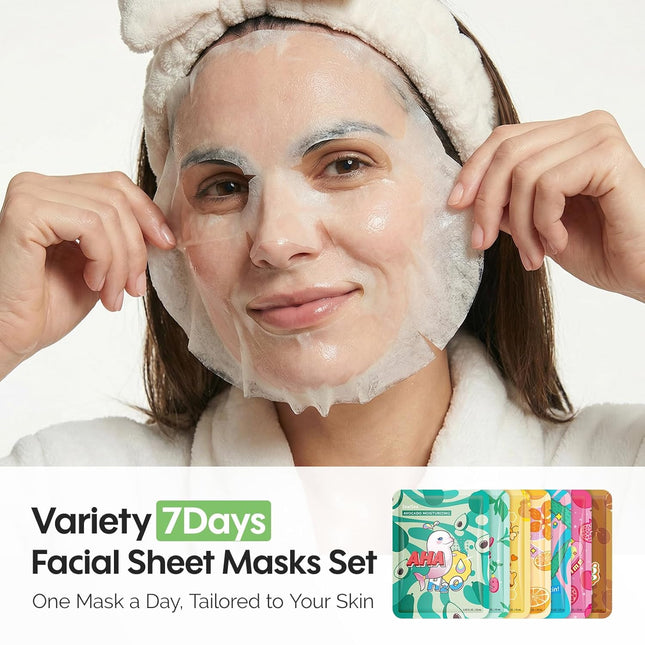 Zealsea Face Masks Skincare, Facial Masks for Women Skin Care, Sheet Masks Beaut