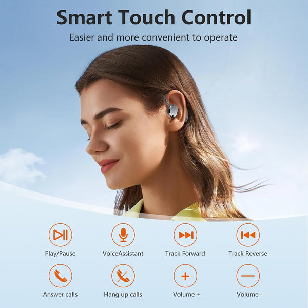Wireless Earbuds, Earbuds Bluetooth 5.4, Bluetooth Headphones 68Hrs Playtime Sport Earphones with LED Display ENC Noise Cancelling Mic, IPX7