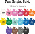 Apple Barrel, Vibrant Spectrum Collection Acrylic Craft Paint, Promoabiii, each, 16 assorted matte colors, 2 Fl Oz, 16 Count