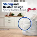 Amazon Basics Trash Bags, Tall Kitchen Drawstring, Unscented, 13 Gallon, 200 Count, Pack of 1, Packaging May Vary Unscented 200 Count (Pack of 1)