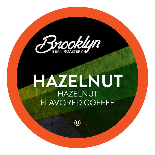 Brooklyn Beans Hazelnut Flavored Gourmet Coffee Pods, Compatible with 2.0 Keurig Coffee Pods Brewers, 72 Count Hazelnut 12 Count (Pack of 6)