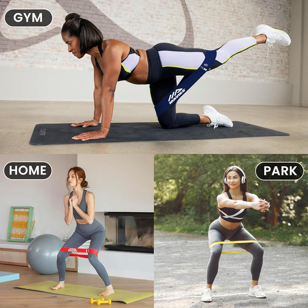 Exercise Resistance Bands for Working Out Set of 5 for Women and Men, Stretch Bands for Exercise, Physical Therapy, Arms Legs Workout, Stretching,