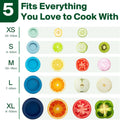 Food Huggers 5Pc Reusable Silicone Food Savers | BPA Free & Dishwasher Safe | Fruit & Vegetable Produce Storage for Onion, Tomato, Lemon, Banana,