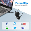 EMEET C950 1080P Webcam - USB Webcam with Microphone & Physical Privacy Cover, Auto Light Correction, Fixed Focus, USB Plug & Play, Ultra Web Cam