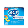 ACT Dry Mouth Moisturizing Gum With Xylitol, Soothes, Moisturizes & Freshens, Honey-Lemon, Value Size, 36 ct. 36 Count