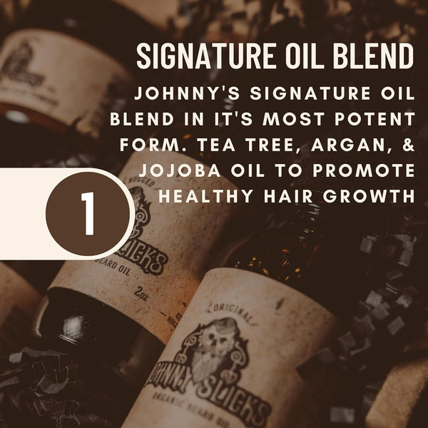 Organic Beard Oil | Moisturize, Soften, Promote Hair Growth, Reduce Itch (US Made, Veteran Owned Handcrafted with Clean Ingredients), Rugged