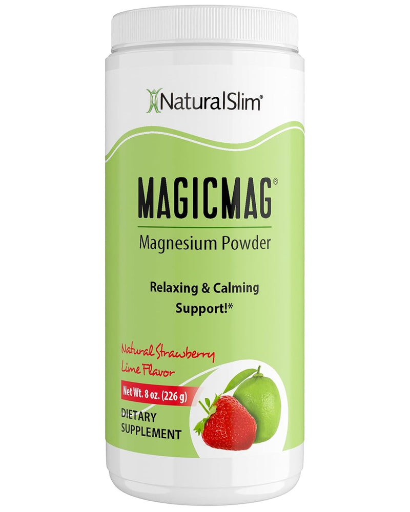 NaturalSlim MagicMag Magnesium Citrate Powder for Stress, Constipation, Muscle & Heart Health, Better Rest & Digestive Support, Magnesium
