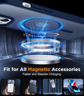 SPIDERCASE Designed for Iphone 13/14 Case, Magnetic Translucent with 2PCS Tempered Glass Screen Protector Anti-Fingerprint Anti-Scratch Phone