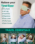 16 Packs Steam Eye Masks for Dry Eyes, Self Heating Warm Compress for Eyes Fatigue & Puffiness Relief, Disposable Heated Eye Mask Travel