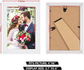 PECULA 2 Pack 4x6 Frames, White Wall & Tabletop Display, Clear Photo Frame White 4x6in