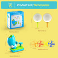 WATUDOU 12 PCS Flying Disc Launcher Outdoor Indoor Game Toys Gifts for 3 4 5 6 7 Year Old Boys Kids, Outdoor Outside Game Toys for Boys Girls Ages