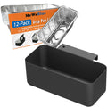 Grease Catcher for Blackstone Griddle with 12 Pack Blackstone Grease Cup Liners, Griddle Accessories Kit Narrow Hook