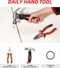 Tool Sets Household Tool Kit, 14-Piece General Home/Auto Repair Tool Set with Hammer, Pliers, Screwdriver Set and Toolbox Storage Case - Perfect
