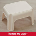 Rubbermaid Roughneck Step-Stool Bisque Lightweight Holds up to 300 pounds Ideal for Kitchen-Bath Skid-Resistant Bisque 1 ct (Pack of 1)