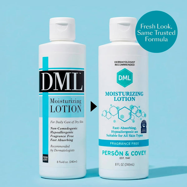 Dml Moisturizing Lotion, Fragrance Free - 8 Oz Unscented 8 Ounce