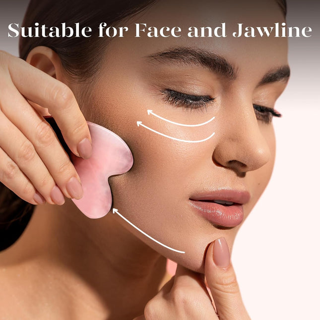 BAIMEI Gua Sha Facial Tool for Self Care, Massage Tool for Face and Body Treatme