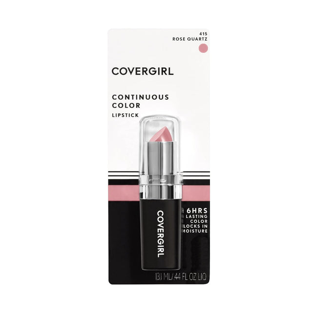 COVERGIRL Continuous Color Lipstick Rose Quartz 415, .13 Oz (Packaging May Vary)