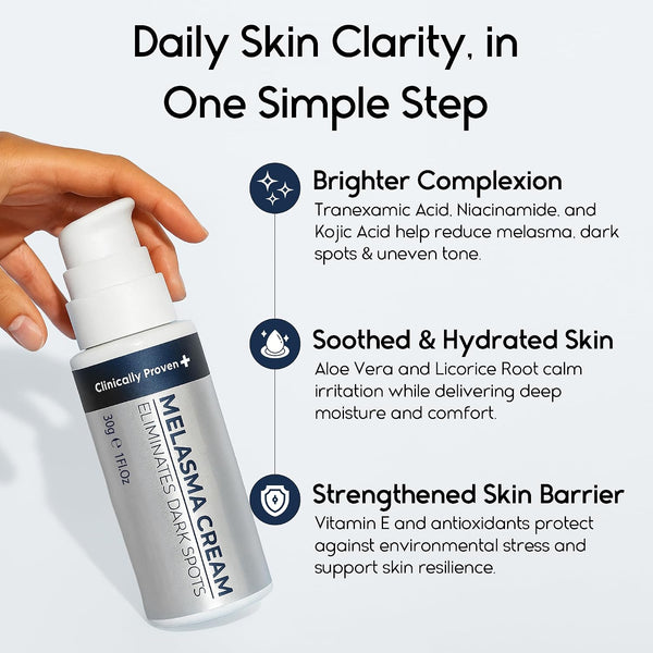 Melasma Treatment for Face - Melasma Cream & Age Spot Remover for Skin Discoloration, Post-Blemish Marks, Scars & Spots | Dark Spot Remover for