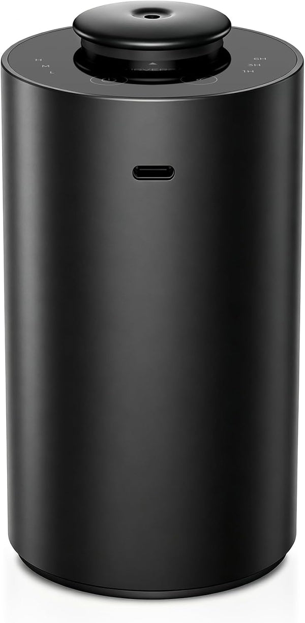 Waterless Essential Oil Diffuser for Home Aromatherapy Scent Diffusers with 3 Countdown Timer Settings or Timer-Off, 3 Mist Levels for Car Room