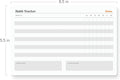 Notsu Weekly Habit Tracker Notepad | Goals Planner Pad and Self Care to Do List | 50 Tear off Pages, 8.5Ã¢ÂÂ X 5.5Ã¢ÂÂ