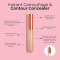 Mcobeauty Instant Concealer Camouflage & Contour, Medium, Perfecting Contour with Flawless Coverage, Vegan, Cruelty Free Cosmetics