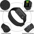 Amzpas TPU Bands for Amazfit Band 7 Fitness & Health Tracker, 3 Pack Soft Breathable Wristband, Adjustable Replacement Sportt Strap for Women Men