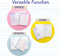 BAZIC PRODUCTS College-Ruled Personal Assignment Notebook, 5x7, 6 Titles | poly personal/assignment spiral notebook; 100 college-ruled sheets;