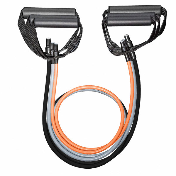 REP Fitness Tube Resistance Bands with Handles â Exercise Bands for Home Fitness Training and Strength Training
