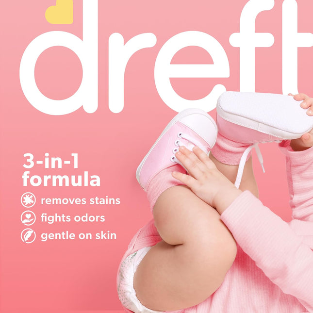Dreft Stage 1 Newborn Baby Liquid Laundry Detergent, Gentle on Sensitive Skin, H