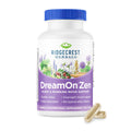Ridgecrest Herbals Dreamon Zen, Sleep Support Supplement, Melatonin Free, Magnesium, 5-HTP, Lavender, Chamomile, Valerian, Lemon Balm for Adults