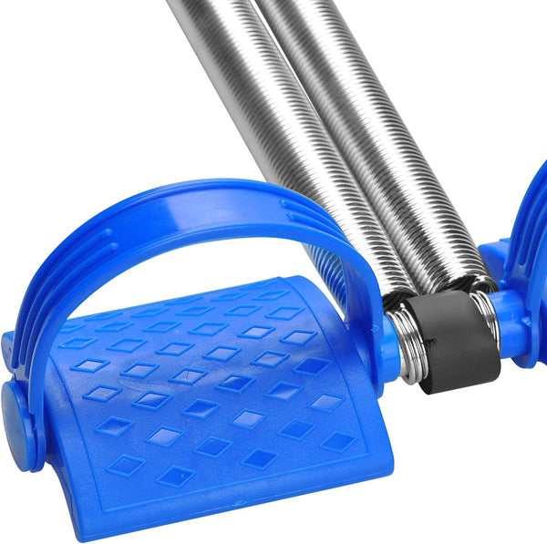 Elastic Sit up Equipment, Pull Rope Dual Spring Tension Foot Pedal Sit up Equipment for Abdominal, Leg Exerciser Tummy Trimmer Sport Fitness