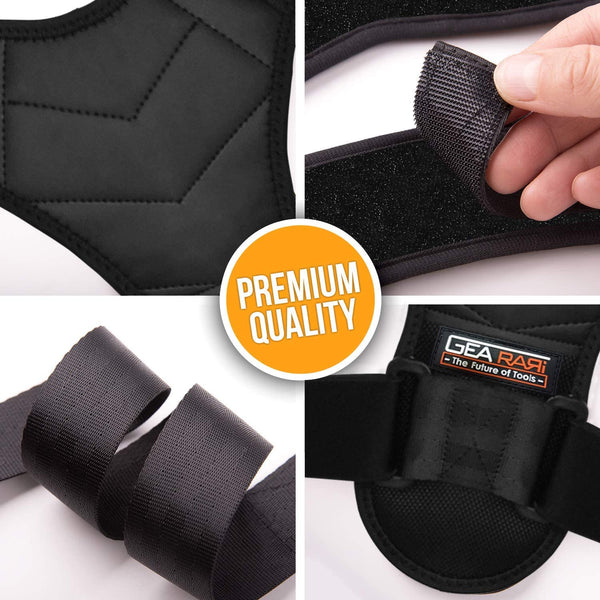 Posture Corrector for Men and Women, Upper Back Brace for Clavicle Support, Adjustable Back Straightener Belt and Providing Pain Relief from Neck,