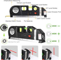 Laser Level Line Tool, Multipurpose Laser Level Kit Standard Cross Line Laser Leveler Beam Tool with Metric Rulers 8Ft/2.5M for Picture Hanging