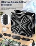 Wathai 12038 120mm x 38mm AC Axial Muffin Cooling Fan 110V 120V Dual Ball | High CFM Heavy-Duty Fan with AC Plug for DIY Cooling AC 120x120x38mm