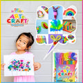 WAU CRAFTS Arts and Crafts Supplies for Kids - 1750 pcs Crafting for School Kindergarten Homeschool - Supplies Set for Craft Art - Supply Kit for