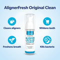 EverSmile AlignerFresh Original Clean Foam – Cleaner Compatible w/Invisalign and All Clear Aligners & Retainers – Eliminates Bacteria, Whitens