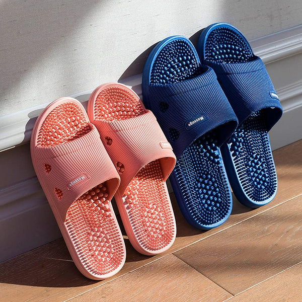 Acupressure Massage Slippers for Plantar Fasciitis for Women Acupuncture Slippers Arthritis Neuropathy Pain Relief Non-Slip Massage Sandals Womens