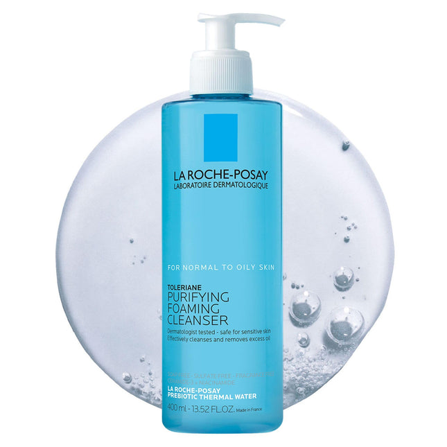 La Roche-Posay Toleriane Purifying Foaming Facial Cleanser, Niacinamide + Cerami