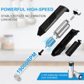 Double Whisk Milk Frother, Handheld Electric Blender stick, Drink Mixer with Food Grade Stainless Steel Stirrer, Battery Operated Foam Maker for