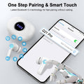Wireless Earbuds, 2025 Bluetooth 5.4 Headphones Deep Bass Stereo Ear Buds, 4 ENC Noise Cancelling Mic, USB-C in-Ear Earphones, IP7 Waterproof