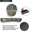 Cute Frog Mouse Pad with Wrist Rest Kawaii Green Decor Pain Relief Mat, Ergonomic Mouse Pad for Desk Computer Keyboard Laptop, Desk Decor Office