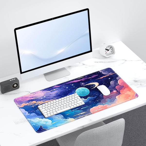 Desk Pad, 32" X 16" XXXL Extended Large Gaming Mouse Pad, Desktop Decor Desk Mat, Men Women Office Supplies and Accessories, Cute Anime Mouse Mat