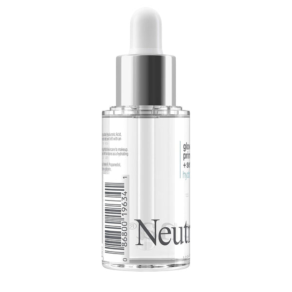 Neutrogena Hydro Boost Glow Booster Primer & Serum, Hydrating & Moisturizing Face Serum-To-Primer Hybrid, Infused with Purified Hyaluronic Acid &