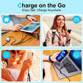 RULUS Retractable Charger 3 in 1 [2Pack,4Ft], Retractable Charging Cable Universal Charger Cable with Lightning/Type C/Micro USB for