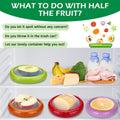 Avocado Saver and onion storage - Set of 4 Preventing Food Flavor Skewering Reusable Storage Containers for Fridge -Ideal for Garlic, Onions,