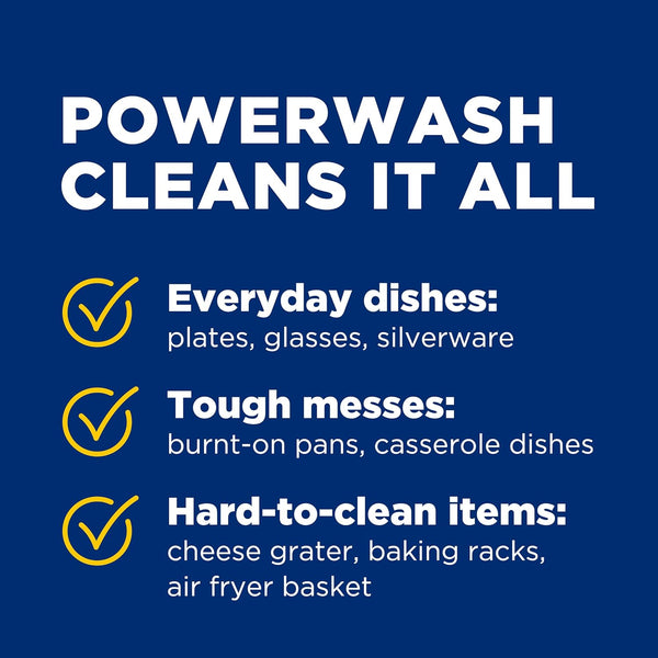 Dawn Powerwash Dish Soap Spray + 3 Dishwashing Liquid Refills Lemon, 4*16oz | Instantly breaks down 99% of residue. No water needed. Overnight