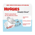 Huggies Simply Clean Unscented Baby Diaper Wipes, 1 Flip-Top Pack (64 Wipes Total), Packaging May Vary 64 Count (Pack of 1)