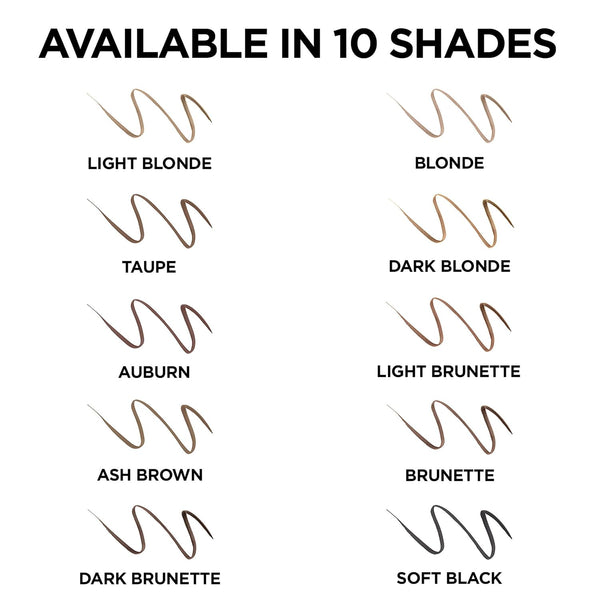 L'Oreal Paris Makeup Brow Stylist Definer Waterproof Eyebrow Pencil, Ultra-Fine Mechanical Pencil, Draws Tiny Brow Hairs and Fills in Sparse Areas