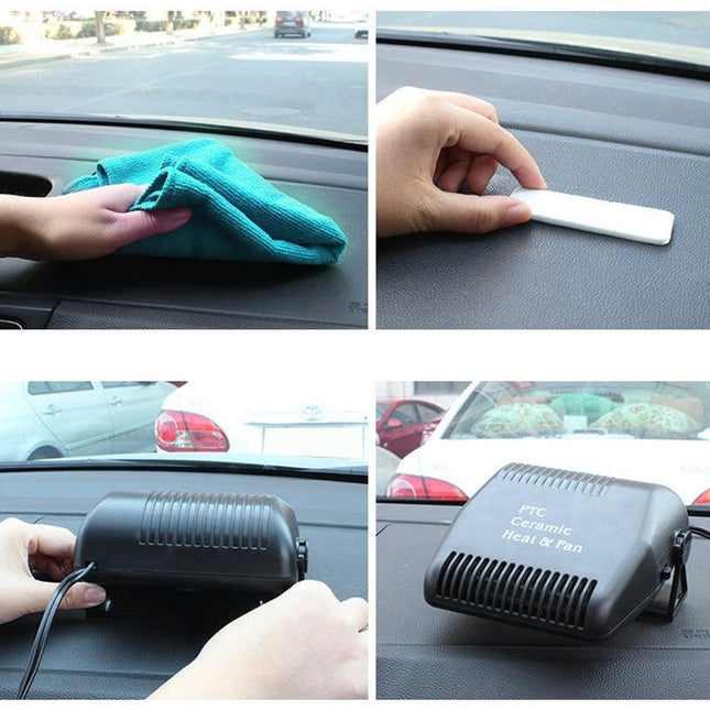 Car Heater Defroster,12V Cooling Fan Heater 2 in 1 Portable Fast Heating Low Noise Car Ceramic Heating Windshield Defros