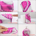 Silicone Body Scrubber, 2 in 1 Body Brush & Hair Scalp Brush for Shower and Bath, Easy Clean, Lathers Well, Stimulating Blood Circulation More